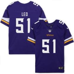 Minnesota Vikings #51 Jim Leo Purple Home Jersey