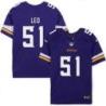 Minnesota Vikings #51 Jim Leo Purple Home Jersey
