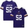 Minnesota Vikings #52 Dennis Johnson Purple Home Jersey