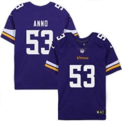 Minnesota Vikings #53 Sam Anno Purple Home Jersey