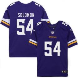 Minnesota Vikings #54 Jesse Solomon Purple Home Jersey