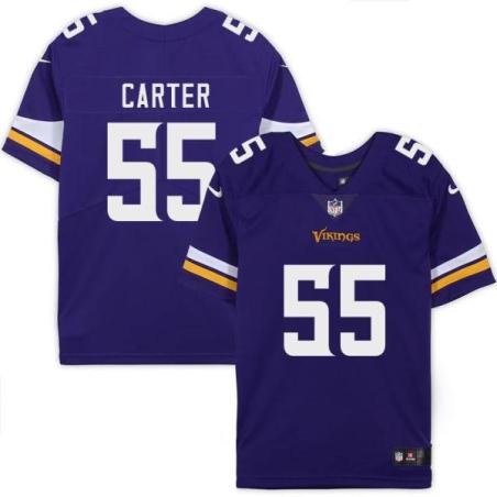 Minnesota Vikings #55 Andre Carter II Purple Home Jersey