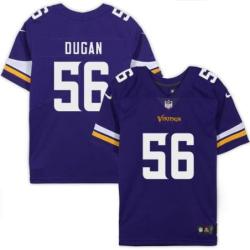 Minnesota Vikings #56 Bill Dugan Purple Home Jersey