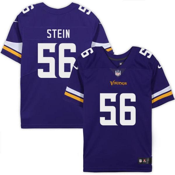 Minnesota Vikings #56 Bob Stein Purple Home Jersey