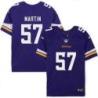 Minnesota Vikings #57 Chris Martin Purple Home Jersey
