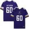 Minnesota Vikings #60 Cory Withrow Purple Home Jersey