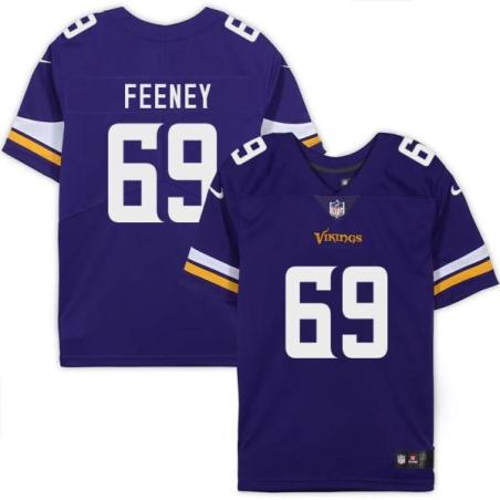 Minnesota Vikings #69 Dan Feeney Purple Home Jersey