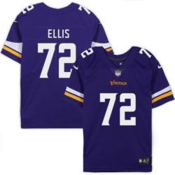 Minnesota Vikings #72 Kenrick Ellis Purple Home Jersey