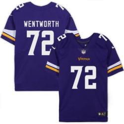 Minnesota Vikings #72 Austin Wentworth Purple Home Jersey