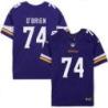 Minnesota Vikings #74 Dave O'Brien Purple Home Jersey