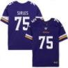 Minnesota Vikings #75 Jeremiah Sirles Purple Home Jersey