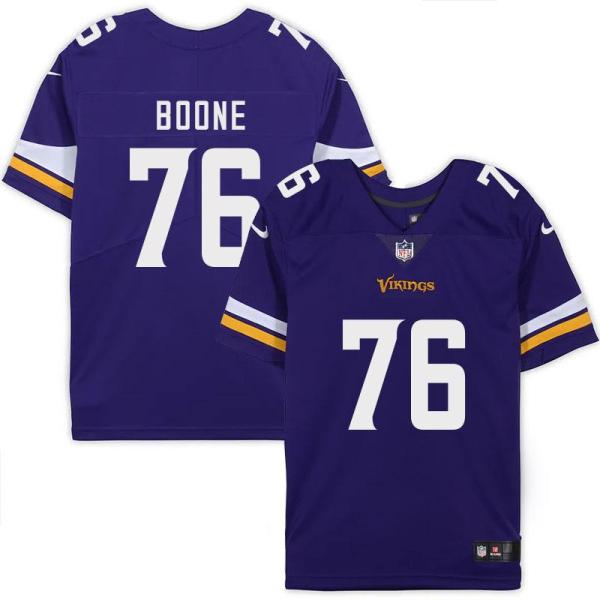 Minnesota Vikings #76 Alex Boone Purple Home Jersey