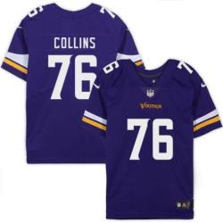 Minnesota Vikings #76 Aviante Collins Purple Home Jersey