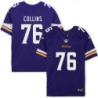Minnesota Vikings #76 Aviante Collins Purple Home Jersey