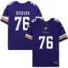 Minnesota Vikings #76 Paul Dickson Purple Home Jersey