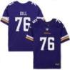 Minnesota Vikings #76 Scott Dill Purple Home Jersey