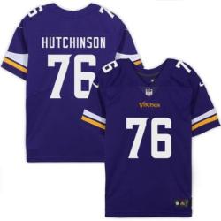 Minnesota Vikings #76 Steve Hutchinson Purple Home Jersey