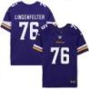 Minnesota Vikings #76 Bob Lingenfelter Purple Home Jersey