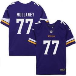 Minnesota Vikings #77 Mark Mullaney Purple Home Jersey