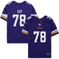 Minnesota Vikings #78 William Gay Purple Home Jersey