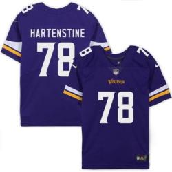 Minnesota Vikings #78 Mike Hartenstine Purple Home Jersey