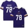 Minnesota Vikings #78 Walter Rouse Purple Home Jersey