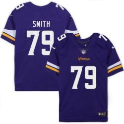 Minnesota Vikings #79 Lyman Smith Purple Home Jersey