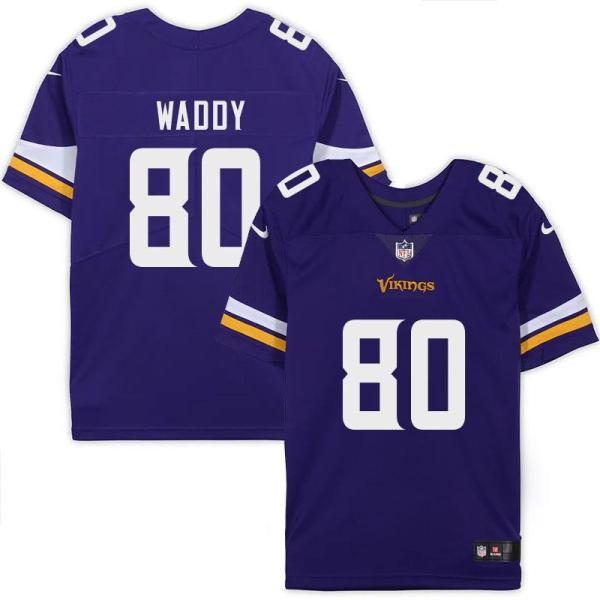 Minnesota Vikings #80 Billy Waddy Purple Home Jersey
