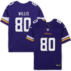 Minnesota Vikings #80 Leonard Willis Purple Home Jersey