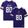 Minnesota Vikings #80 Leonard Willis Purple Home Jersey