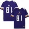 Minnesota Vikings #81 Blake Bell Purple Home Jersey