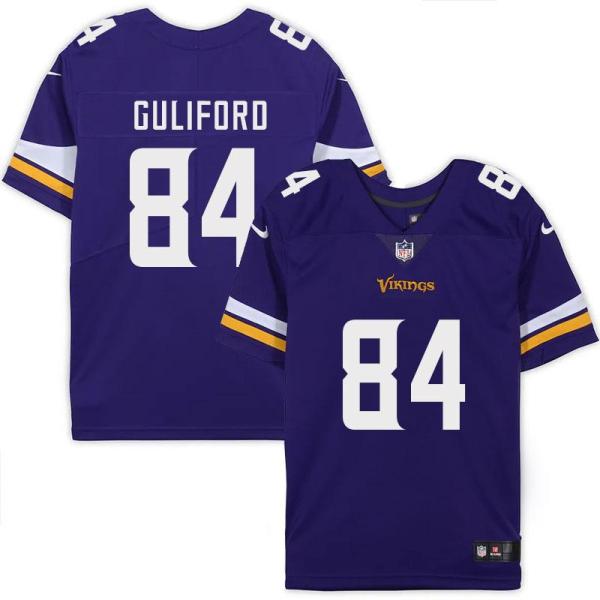 Minnesota Vikings #84 Eric Guliford Purple Home Jersey
