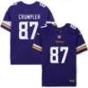 Minnesota Vikings #87 Carlester Crumpler Purple Home Jersey