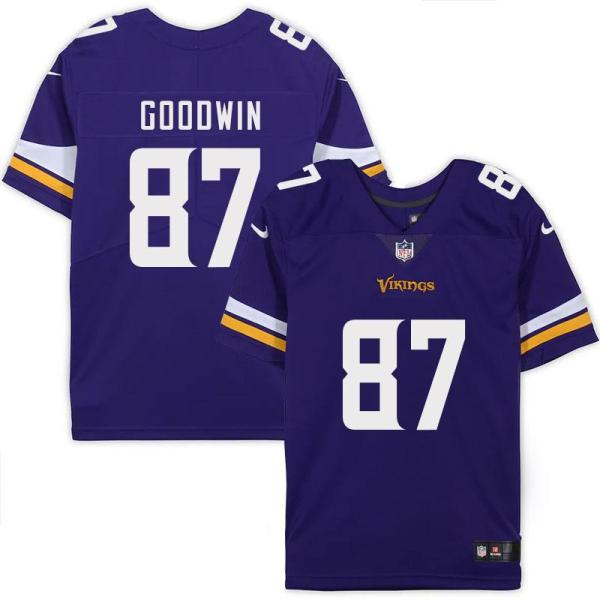 Minnesota Vikings #87 Hunter Goodwin Purple Home Jersey