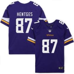 Minnesota Vikings #87 Hale Hentges Purple Home Jersey