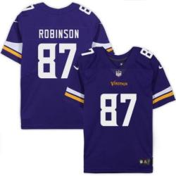 Minnesota Vikings #87 Marcus Robinson Purple Home Jersey