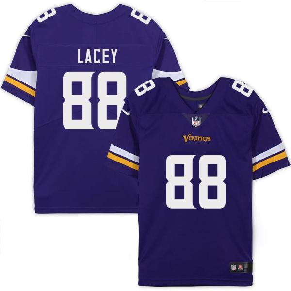 Minnesota Vikings #88 Bob Lacey Purple Home Jersey