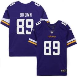 Minnesota Vikings #89 Robert Brown Purple Home Jersey