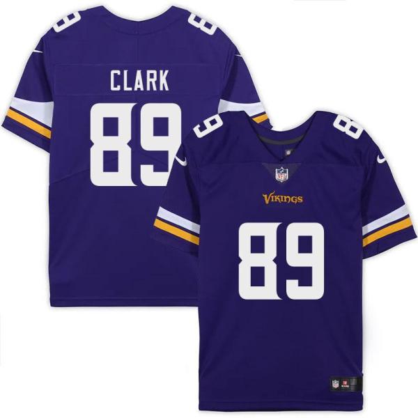 Minnesota Vikings #89 Kenny Clark Purple Home Jersey