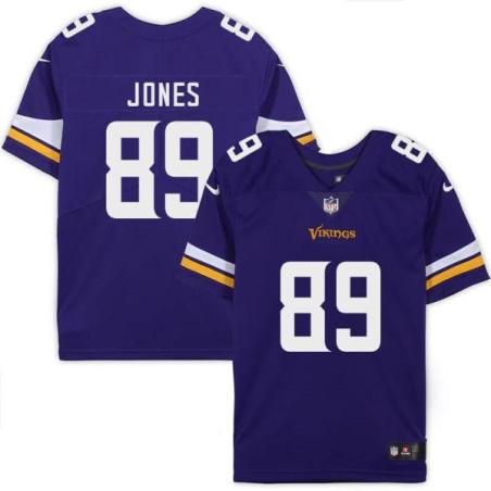 Minnesota Vikings #89 Mike Jones Purple Home Jersey