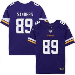 Minnesota Vikings #89 Ken Sanders Purple Home Jersey