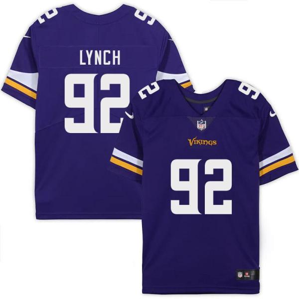Minnesota Vikings #92 James Lynch Purple Home Jersey