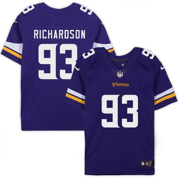 Minnesota Vikings #93 Sheldon Richardson Purple Home Jersey