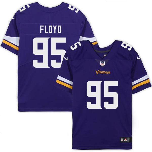 Minnesota Vikings #95 Sharrif Floyd Purple Home Jersey