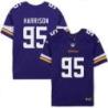 Minnesota Vikings #95 Martin Harrison Purple Home Jersey