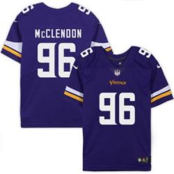 Minnesota Vikings #96 Skip McClendon Purple Home Jersey