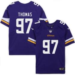 Minnesota Vikings #97 Henry Thomas Purple Home Jersey