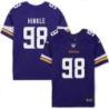 Minnesota Vikings #98 George Hinkle Purple Home Jersey