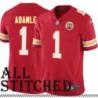 Red Home Mike Adamle Kansas City Chiefs Jersey #1