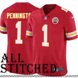 Red Home Tom Pennington Kansas City Chiefs Jersey #1